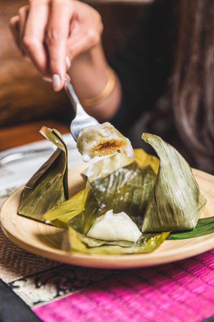 Banane à la crème de coco