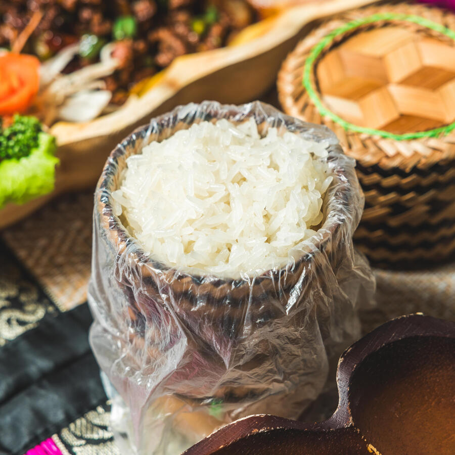 Riz gluant - Khun Akorn